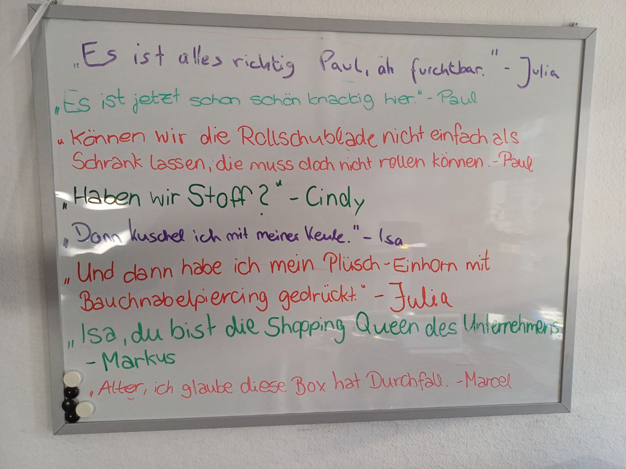 Sprüche aus dem Büro Dresden